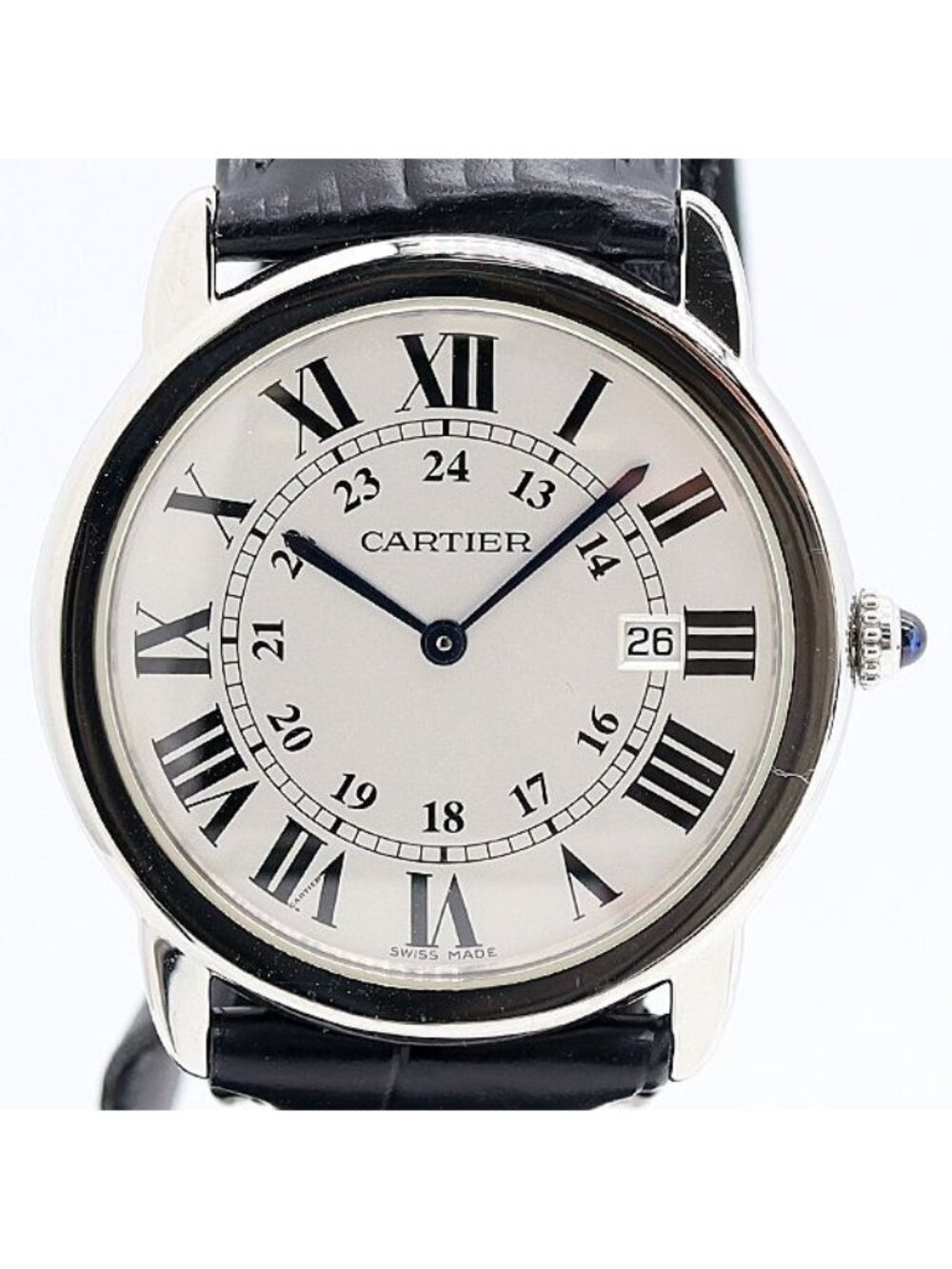 Cartier Ronde Solo Silver Dial Date Watch